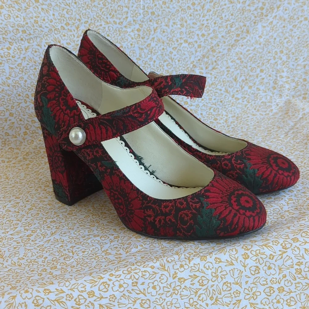 1901 Mary Jane Heels, Size 7.5